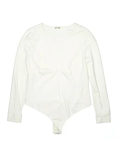 Pre-owned Intimately By Free People Bodysuit In White