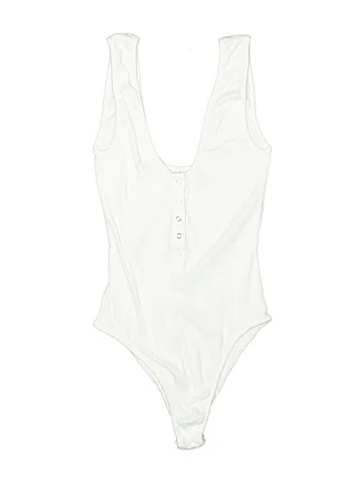 Pre-owned Intimately By Free People Bodysuit In White