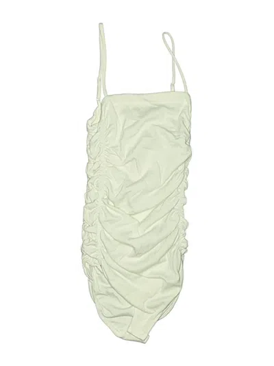 Pre-owned Intimately By Free People Bodysuit In White