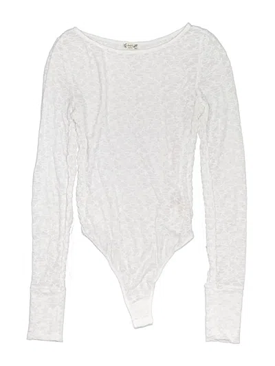 Pre-owned Intimately By Free People Bodysuit In White
