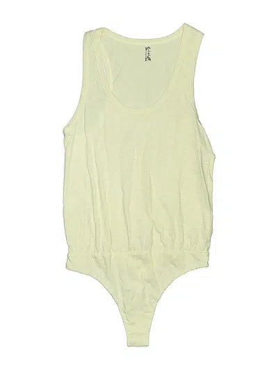 Pre-owned Intimately By Free People Bodysuit In Yellow