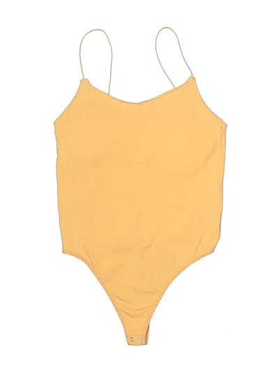Pre-owned Intimately By Free People Bodysuit In Yellow