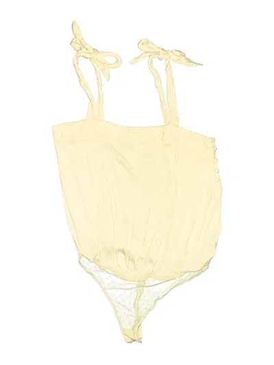 Pre-owned Intimately By Free People Bodysuit In Yellow