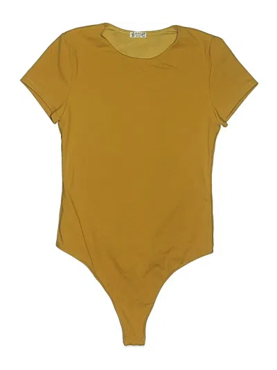 Pre-owned Intimately By Free People Bodysuit In Yellow