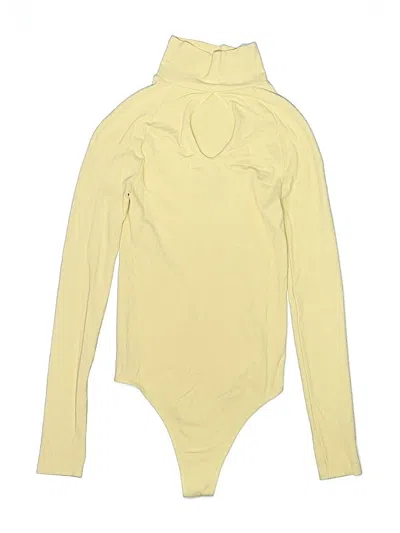 Pre-owned Intimately By Free People Bodysuit In Yellow