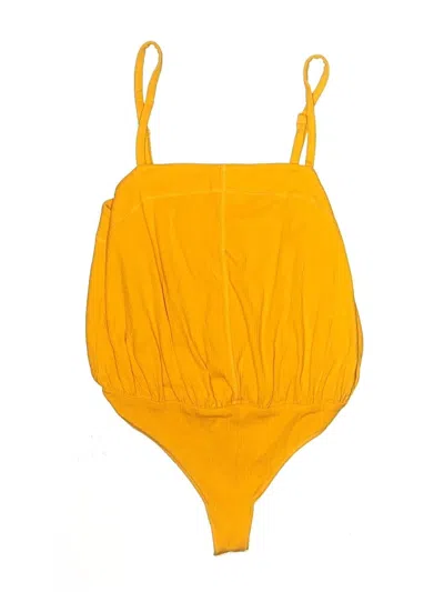 Pre-owned Intimately By Free People Bodysuit In Yellow