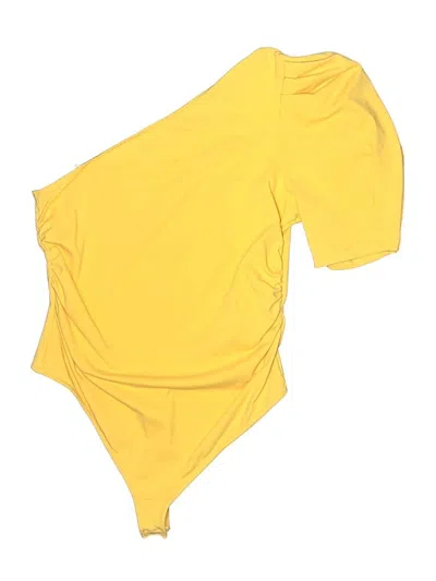Pre-owned Intimately By Free People Bodysuit In Yellow