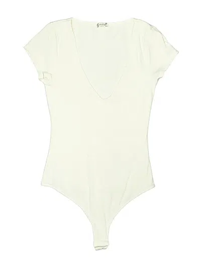 Pre-owned Intimately By Free People Bodysuit In Yellow