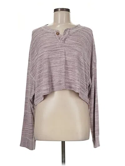 Pre-owned Intimately By Free People Cardigan Sweater In Purple
