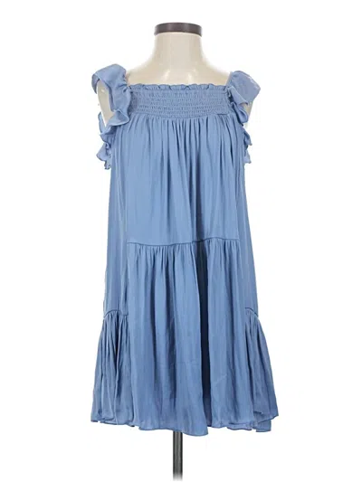 Pre-owned Intimately By Free People Casual Dress In Blue