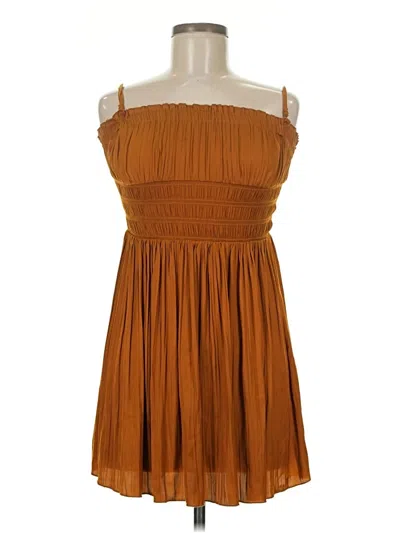 Pre-owned Intimately By Free People Casual Dress In Brown