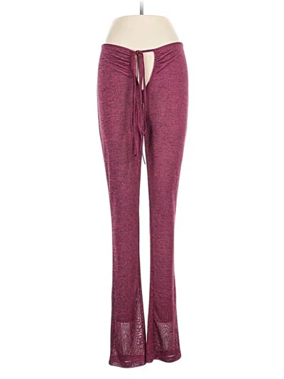 Pre-owned Intimately By Free People Casual Pants In Burgundy