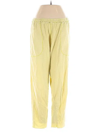 Pre-owned Intimately By Free People Casual Pants In Yellow