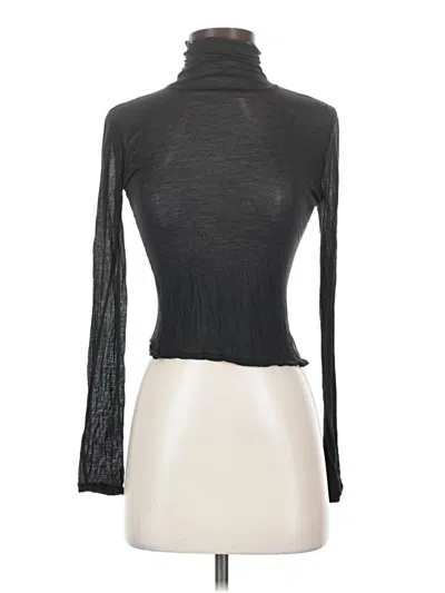 Pre-owned Intimately By Free People Long Sleeve Top Black Turtleneck Tops