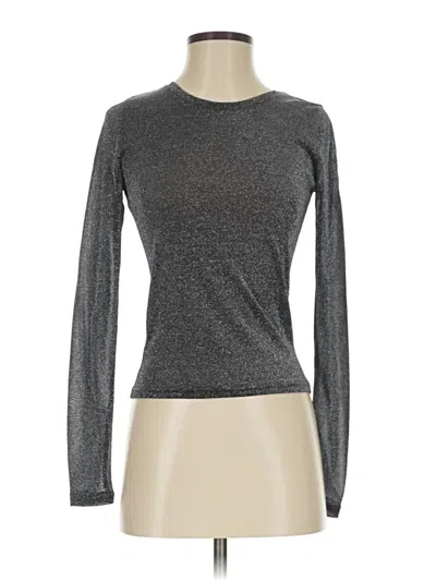 Pre-owned Intimately By Free People Long Sleeve T-shirt In Gray