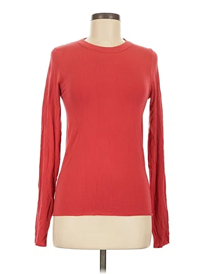 Pre-owned Intimately By Free People Long Sleeve T-shirt In Red