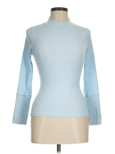 Pre-owned Intimately By Free People Long Sleeve Turtleneck In Blue
