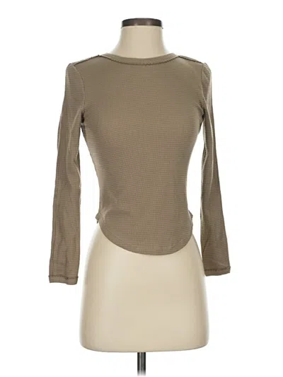 Pre-owned Intimately By Free People Long Sleeve Turtleneck In Brown