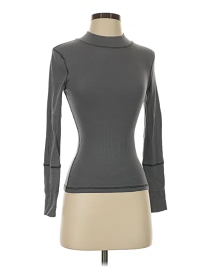 Pre-owned Intimately By Free People Long Sleeve Turtleneck In Gray