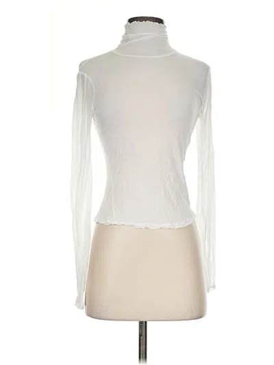 Pre-owned Intimately By Free People Long Sleeve Turtleneck In Ivory