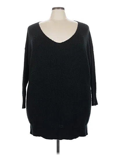 Pre-owned Intimately By Free People Pullover Sweater In Black