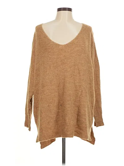 Pre-owned Intimately By Free People Pullover Sweater In Brown