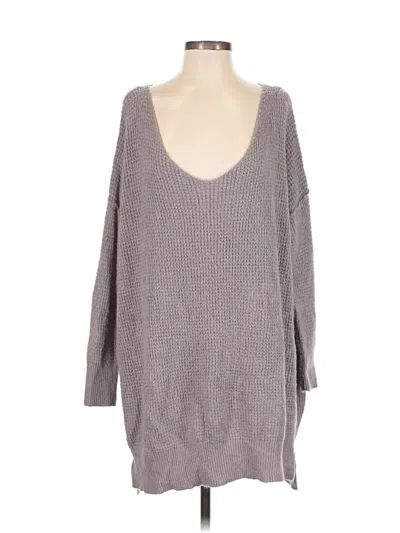 Pre-owned Intimately By Free People Pullover Sweater In Gray
