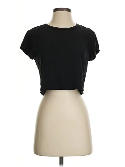 Pre-owned Intimately By Free People Short Sleeve T-shirt In Black