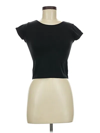 Pre-owned Intimately By Free People Short Sleeve T-shirt In Black