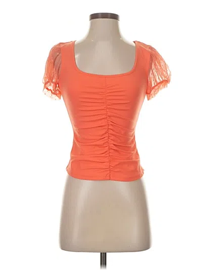 Pre-owned Intimately By Free People Short Sleeve T-shirt In Orange