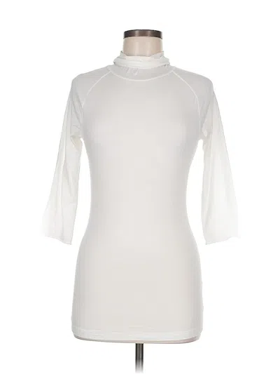 Pre-owned Intimately By Free People Short Sleeve Turtleneck In White