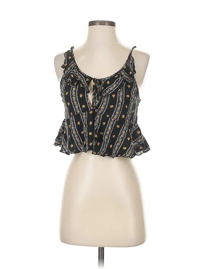 Pre-owned Intimately By Free People Sleeveless Blouse In Black