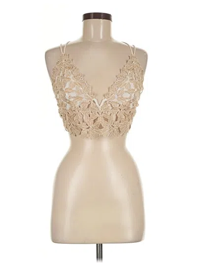 Pre-owned Intimately By Free People Sleeveless Blouse In Gold