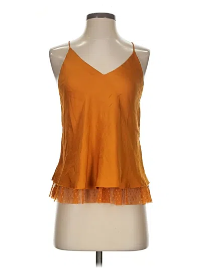 Pre-owned Intimately By Free People Sleeveless Blouse In Orange
