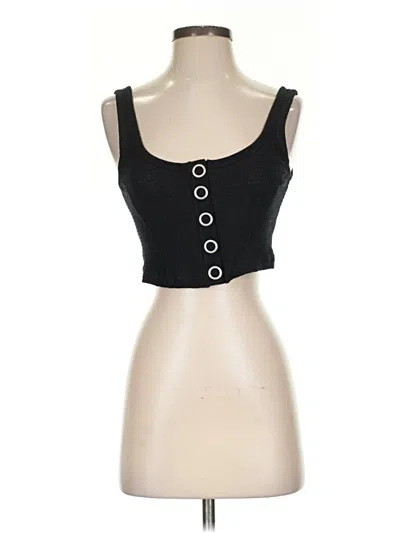 Pre-owned Intimately By Free People Tank Top Black Strapless Neckline Tops