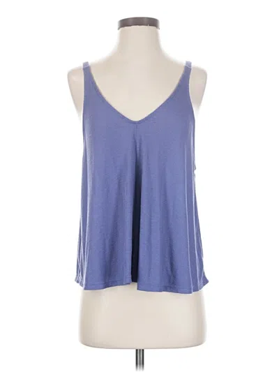 Pre-owned Intimately By Free People Tank Top Blue Halter Neckline Tops