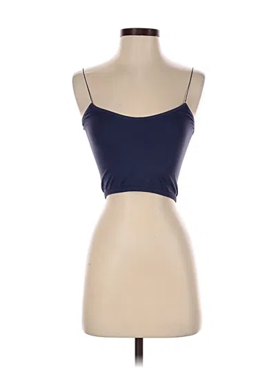 Pre-owned Intimately By Free People Tank Top Blue Strapless Neckline Tops