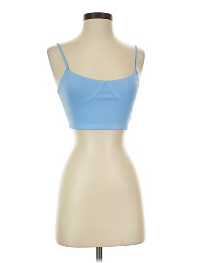 Pre-owned Intimately By Free People Tank Top Blue Strapless Neckline Tops