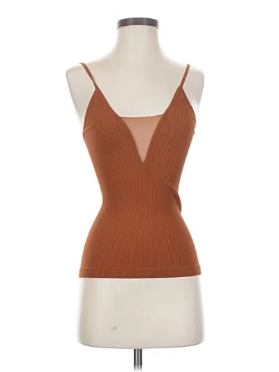 Pre-owned Intimately By Free People Tank Top Brown Strapless Neckline Tops