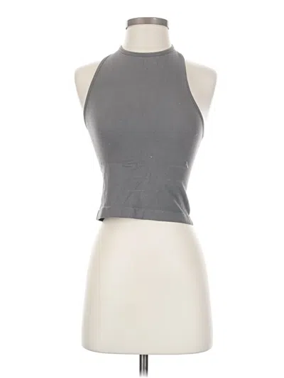 Pre-owned Intimately By Free People Tank Top Gray Halter Neckline Tops