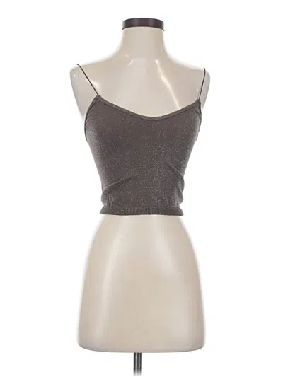 Pre-owned Intimately By Free People Tank Top Gray Strapless Neckline Tops