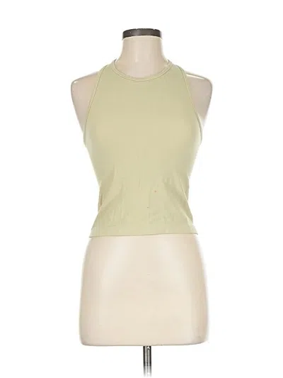 Pre-owned Intimately By Free People Tank Top Green Halter Neckline Tops