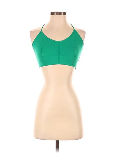 Pre-owned Intimately By Free People Tank Top Green Halter Neckline Tops