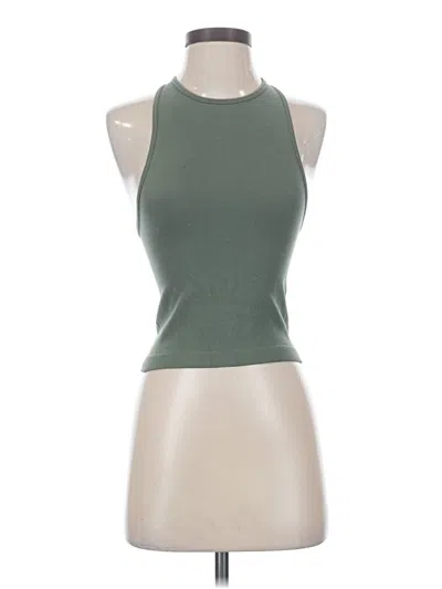 Pre-owned Intimately By Free People Tank Top Green Halter Neckline Tops
