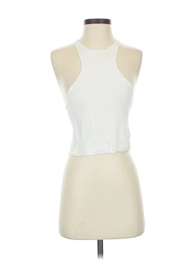 Pre-owned Intimately By Free People Tank Top Ivory Halter Neckline Tops In White