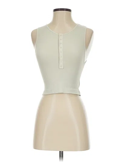 Pre-owned Intimately By Free People Tank Top Ivory Halter Neckline Tops In White