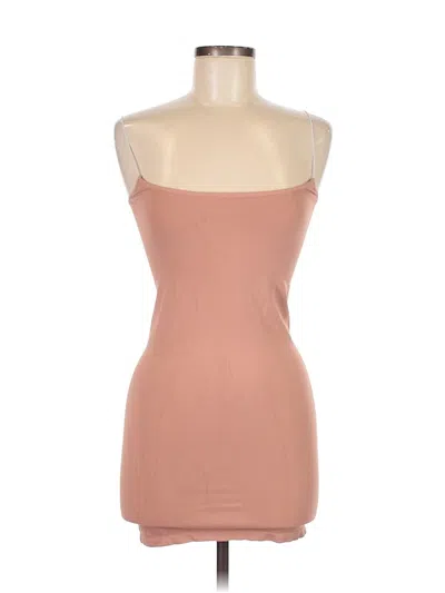 Pre-owned Intimately By Free People Tank Top Pink Solid Pattern Scoop Neck Tops