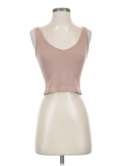 Pre-owned Intimately By Free People Tank Top Pink Strapless Neckline Tops