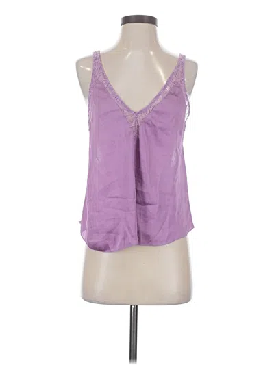 Pre-owned Intimately By Free People Tank Top Purple Plunge Neckline Tops