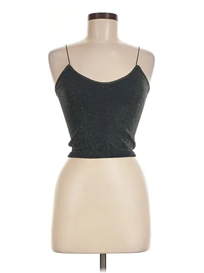 Pre-owned Intimately By Free People Tank Top Silver Halter Neckline Tops